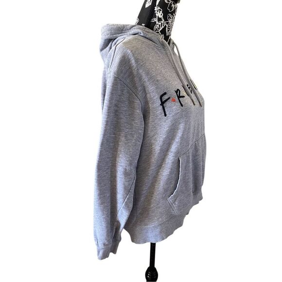 Warner Bros Friends Pullover Hooded Sweatshirt Hoodie School Tv Show Embroidered - Picture 4 of 14